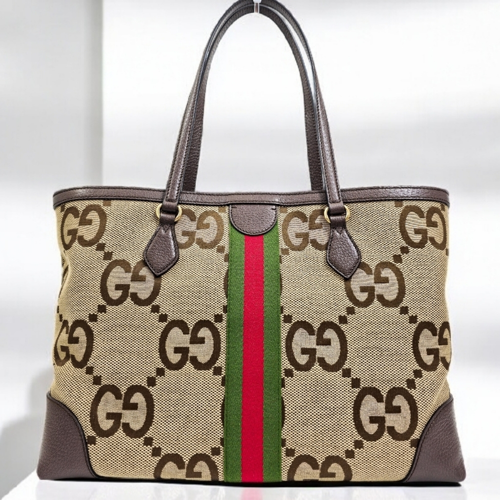 ✨️Authentic Gucci Medium Jumbo GG Tote Shoulder Bag - Picture 6 of 16